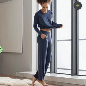 NEW SIJO COOLING EUCALYPTUS Soft Stretch Classic blue lounge Pants size Xsmall